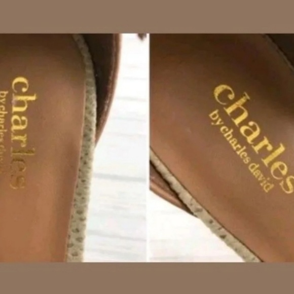 EUC Charles by Charles David Snakeskin Heels - Picture 5 of 5